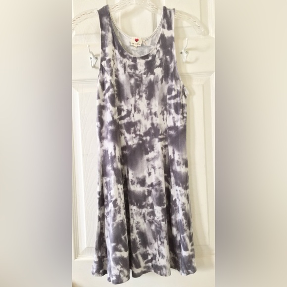 ❤️ One Clothing Dress Skater Style soft white grey dark grey watercolor design - Picture 14 of 14